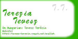 terezia tevesz business card